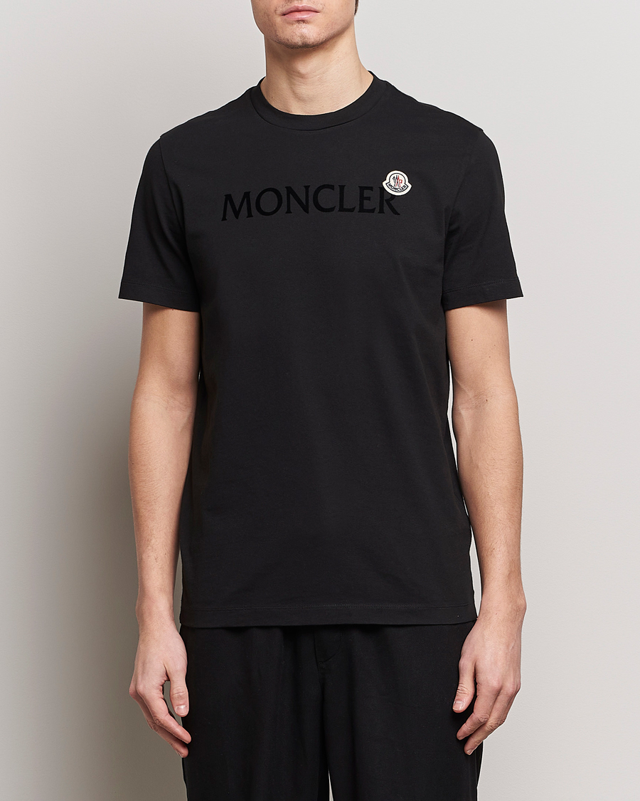 Men | Moncler | Moncler | Lettering Logo T-Shirt Black