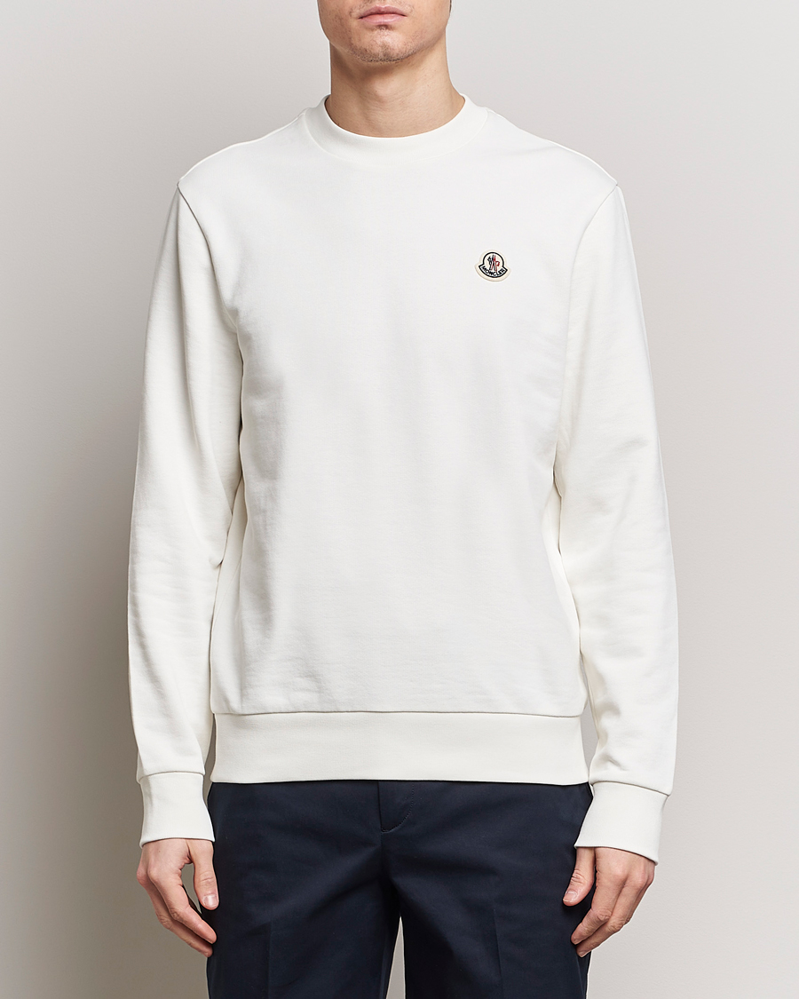 Men | Clothing | Moncler | Logo Sweatshirt Off White