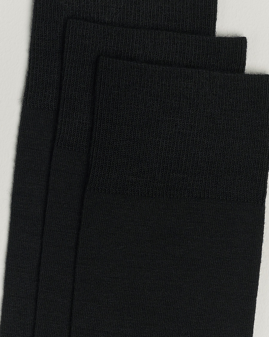 Men | Clothing | Amanda Christensen | 3-Pack Icon Wool/Cotton Socks Black