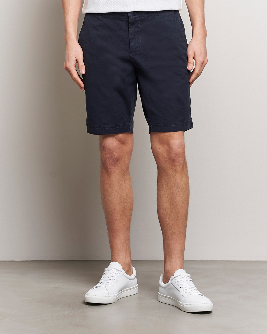 Homme | Shorts | BOSS BLACK | Slice Cotton Shorts Dark Blue