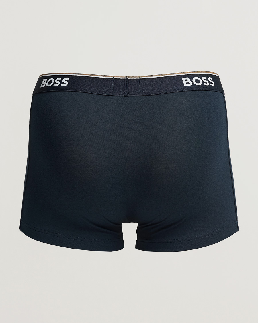 Men | BOSS BLACK | BOSS BLACK | 3-Pack Cotton Trunk Black/White/Blue