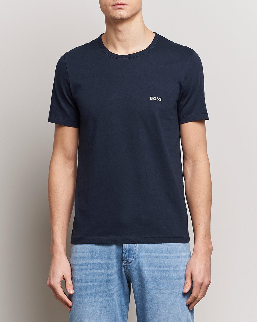 Men | Clothing | BOSS BLACK | 3-Pack Crew Neck T-Shirt Blue