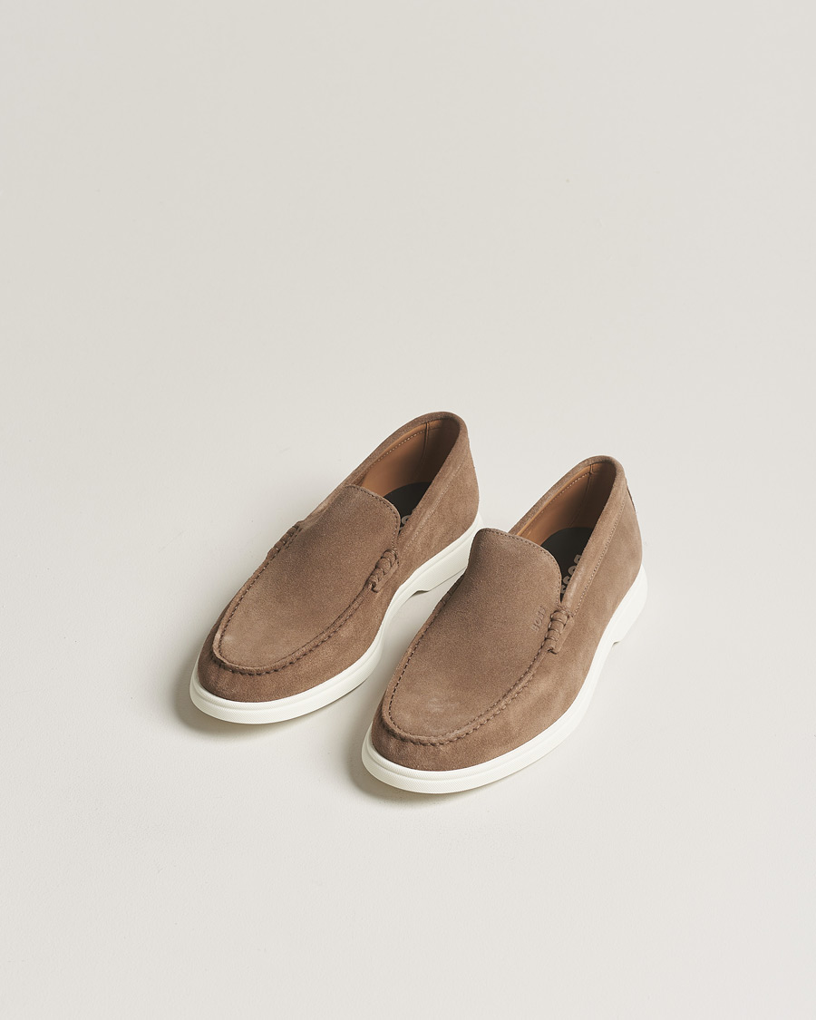 Men | Shoes | BOSS BLACK | Sienne Suede Loafer Medium Beige