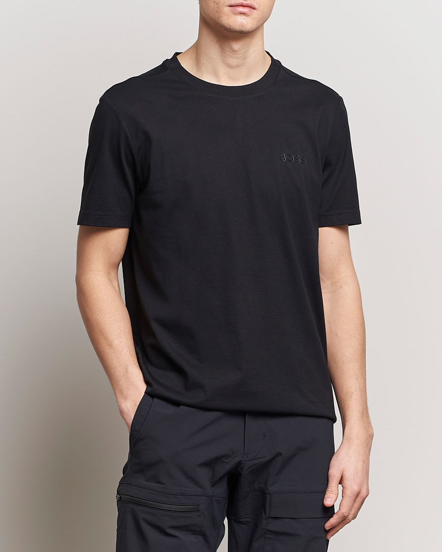 Men | Clothing | BOSS GREEN | Crew Neck T-Shirt Black