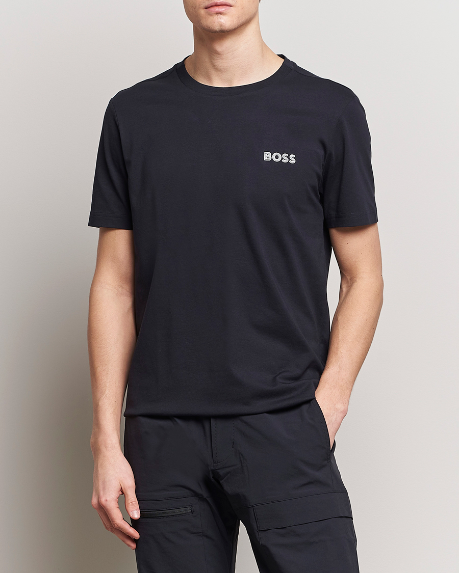 Men | Clothing | BOSS GREEN | Crew Neck T-Shirt Dark Blue