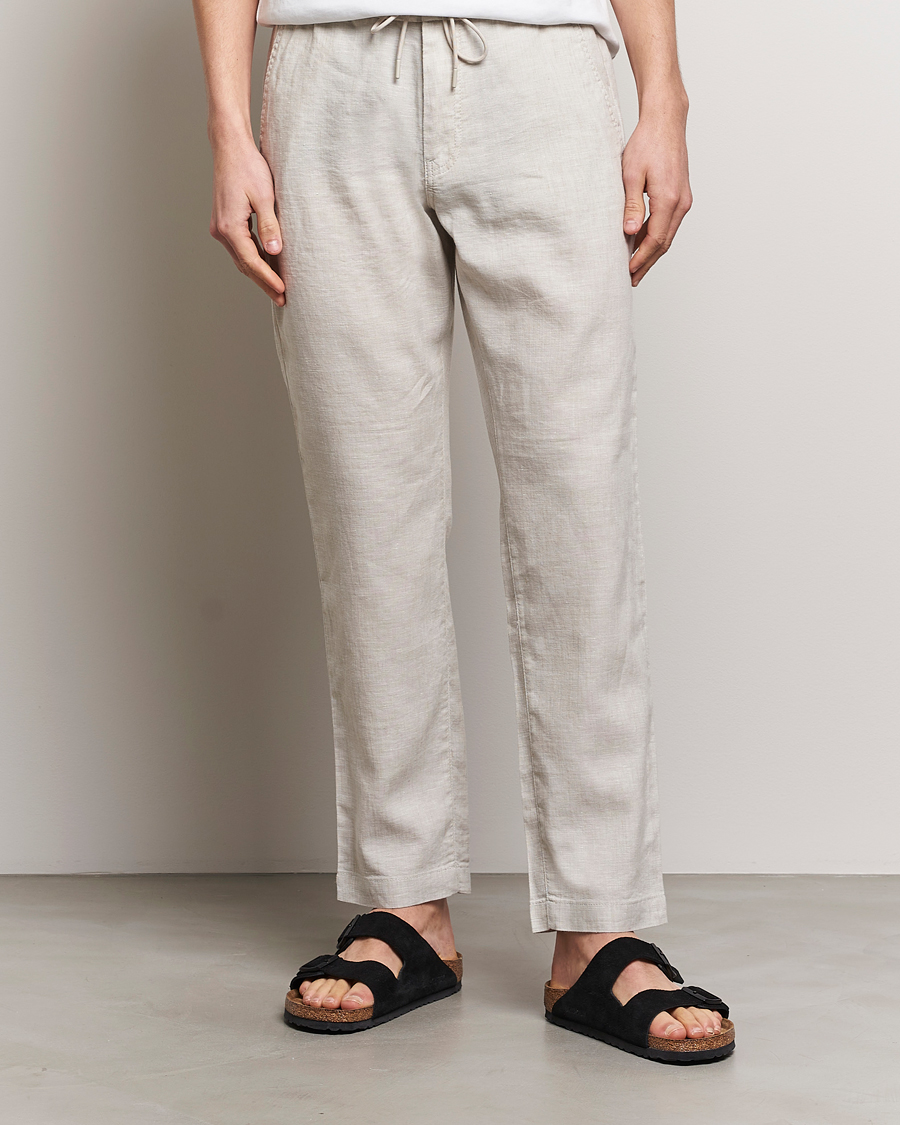 Men | Clothing | BOSS ORANGE | Sanderson Linen Pants Light Beige