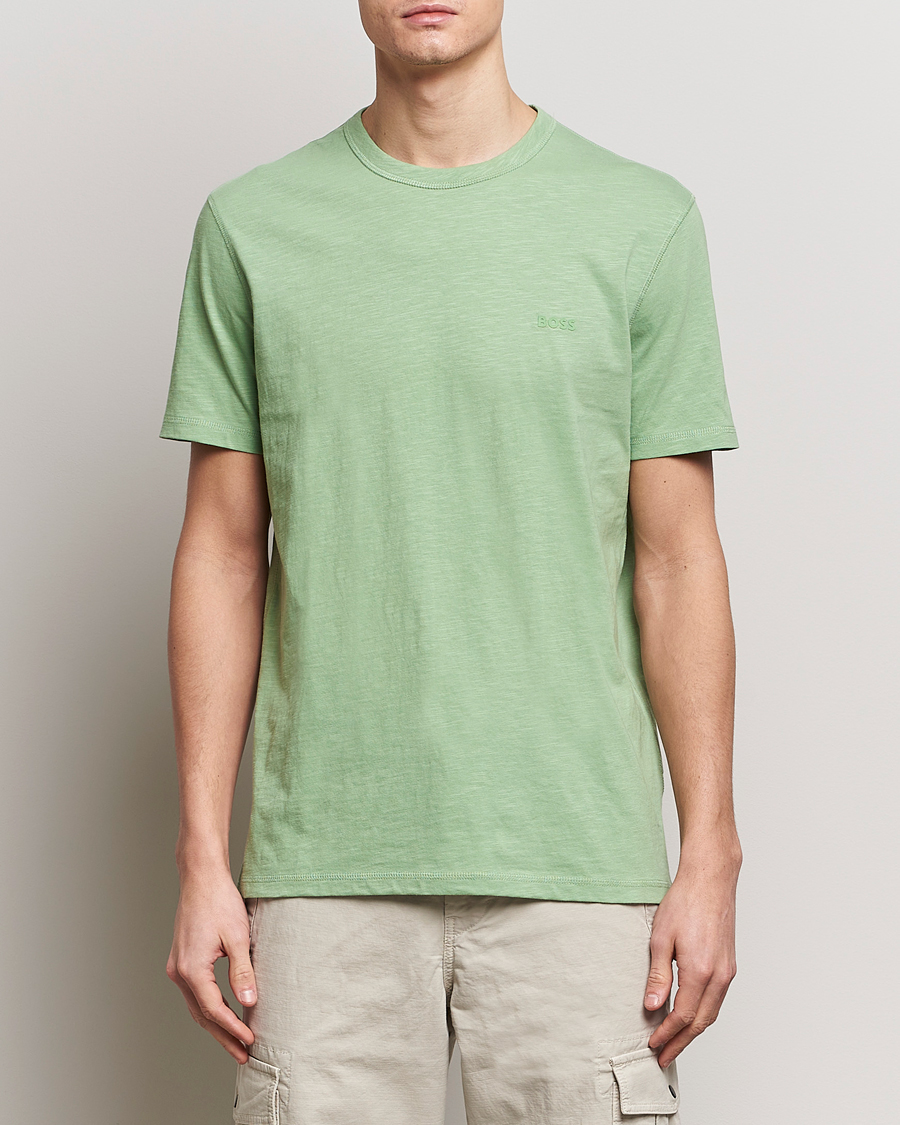 Men | Clothing | BOSS ORANGE | Tegood Crew Neck T-Shirt Open Green