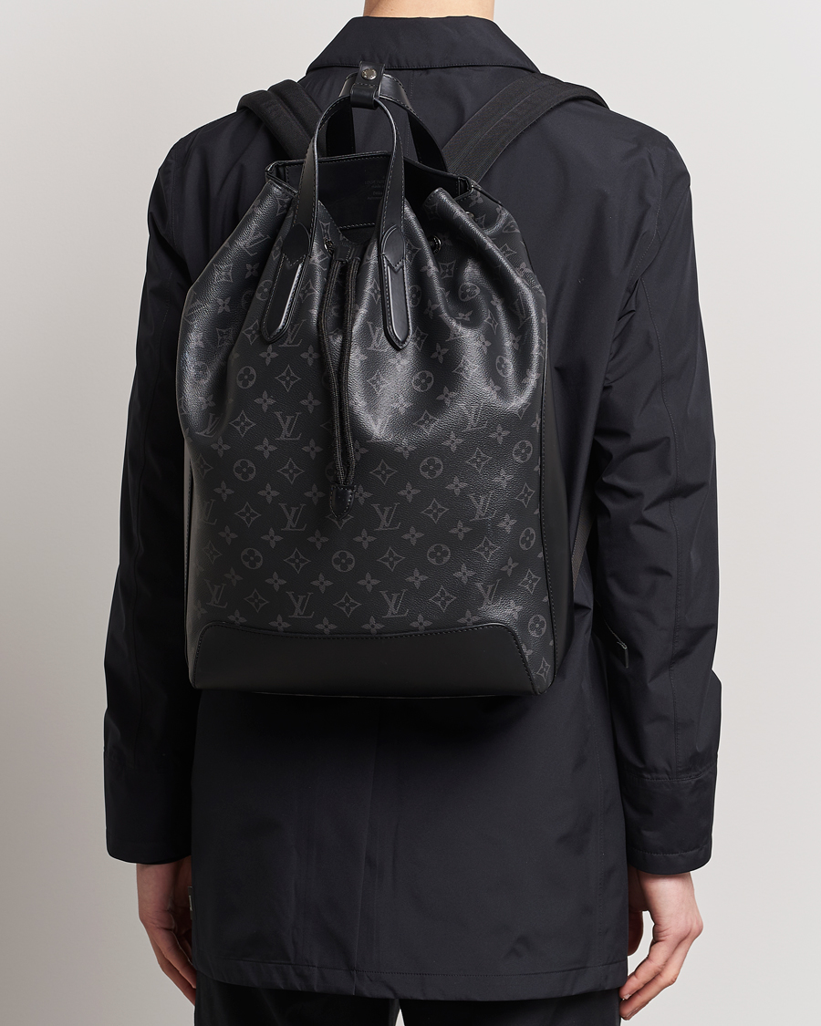Homme | Pre-Owned & Vintage Bags | Louis Vuitton Pre-Owned | Explorer Backpack Monogram Eclipse