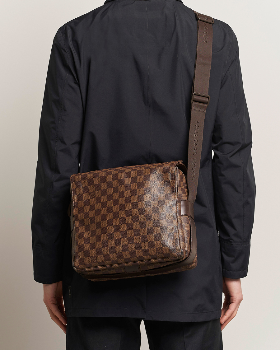 Homme | Pre-Owned & Vintage Bags | Louis Vuitton Pre-Owned | Naviglio Messenger Bag Damier Ebene 