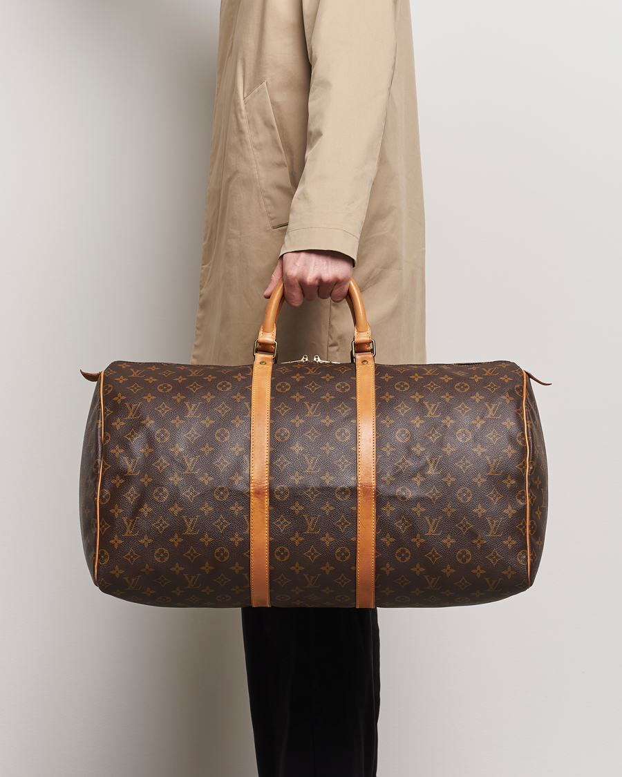 Men | Louis Vuitton Pre-Owned | Louis Vuitton Pre-Owned | Keepall 55 Bag Monogram 