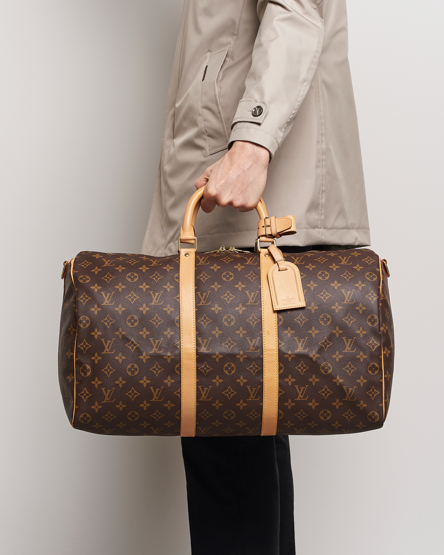 Homme | Pre-Owned & Vintage Bags | Louis Vuitton Pre-Owned | Keepall Bandoulière 50 Bag Monogram 