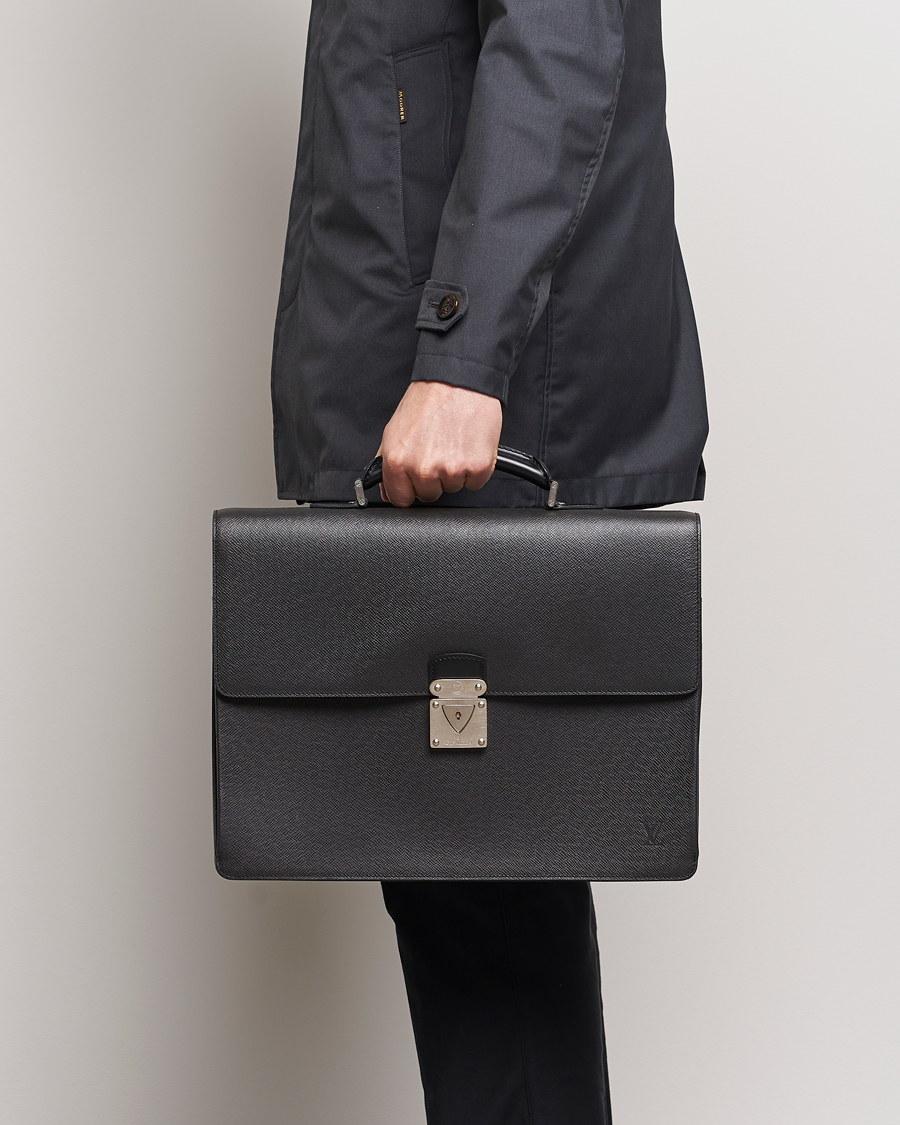 Men | Pre-Owned & Vintage Bags | Louis Vuitton Pre-Owned | Robusto Breifcase Black 