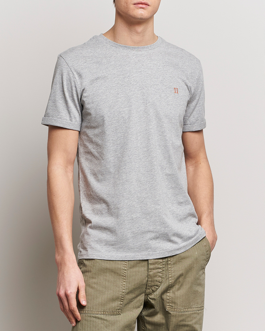 Men |  | LES DEUX | Nørregaard Cotton T-Shirt Grey Melange