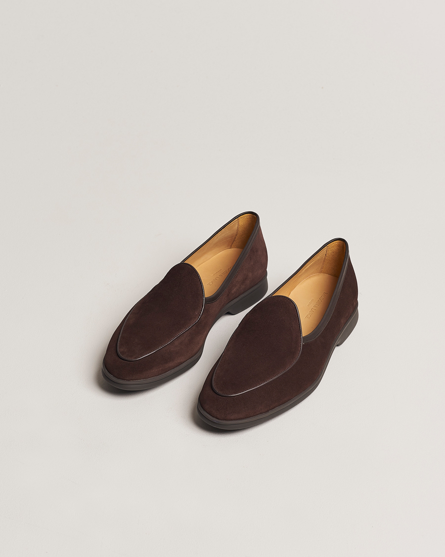 Men | Shoes | Baudoin & Lange | Stride Loafers Dark Brown