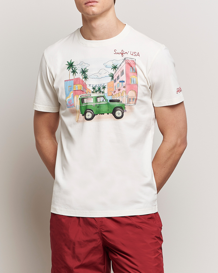 Homme | Nouvelles Marques | MC2 Saint Barth | Printed Cotton T-Shirt Surfing USA