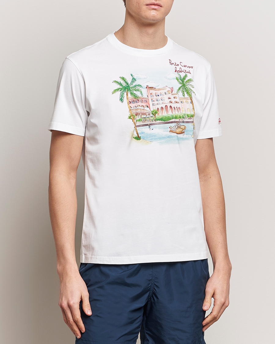Homme | Nouvelles Marques | MC2 Saint Barth | Printed Cotton T-Shirt Porto Cervo
