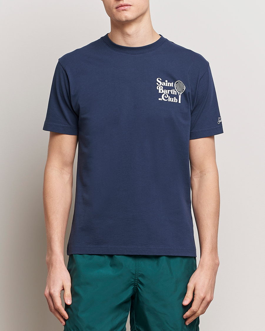Men | Clothing | MC2 Saint Barth | Printed Cotton T-Shirt STB Padel Club