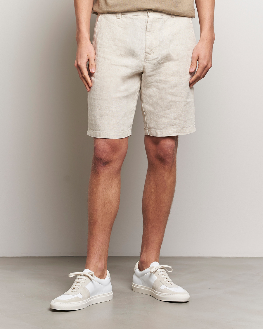 Men | Shorts | NN07 | Crown Linen Shorts Oat