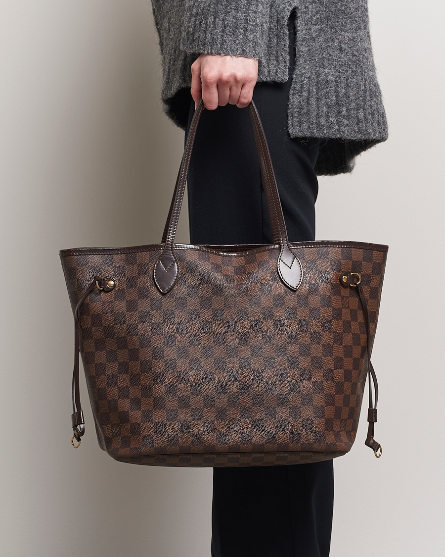 Men | Louis Vuitton Pre-Owned | Louis Vuitton Pre-Owned | Neverfull MM Totebag Damier Ebene