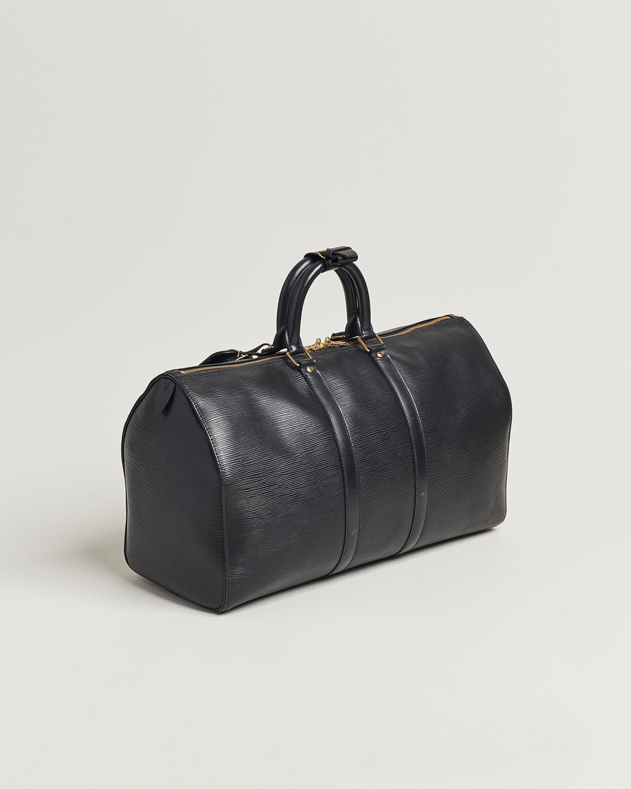 Men |  | Louis Vuitton Pre-Owned | Keepall 50 Epi Leather Travel Bag Black