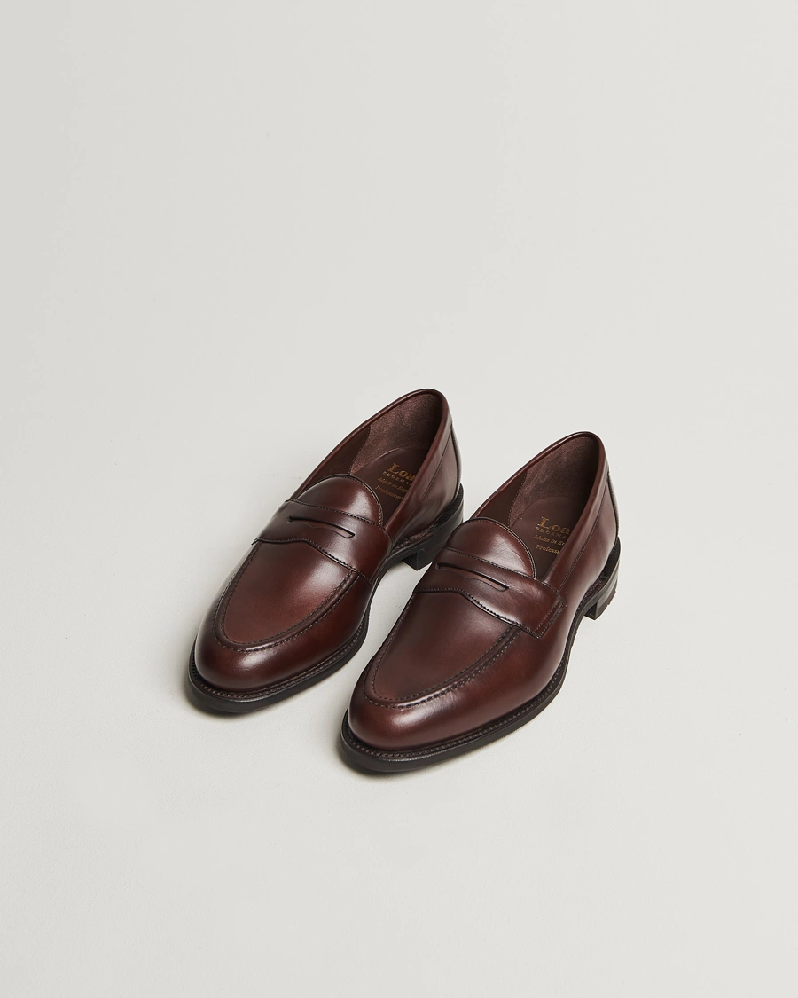 Men | Loafers | Loake Shoemakers | Loake 1880 Imperial Penny Loafer Dark Brown