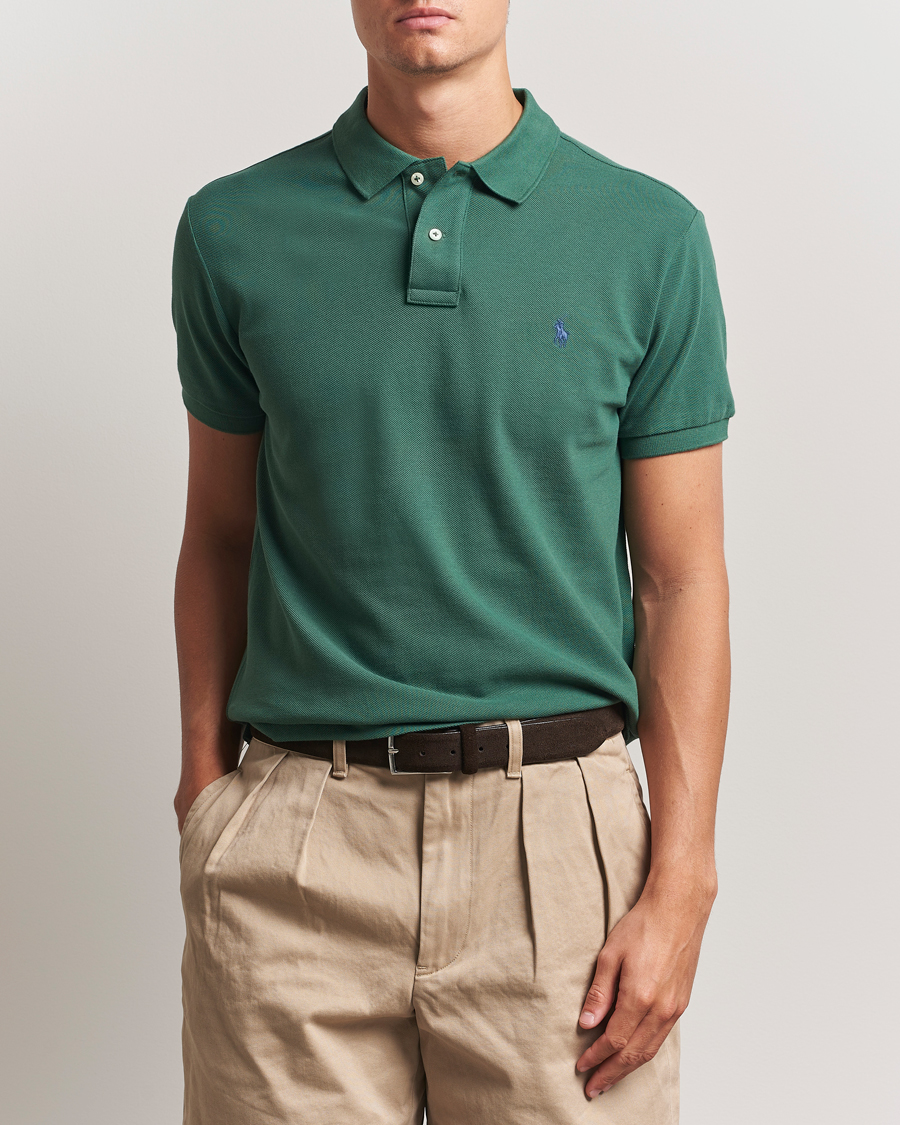 Men | Polo Shirts | Polo Ralph Lauren | Slim Fit Polo Washed Forest