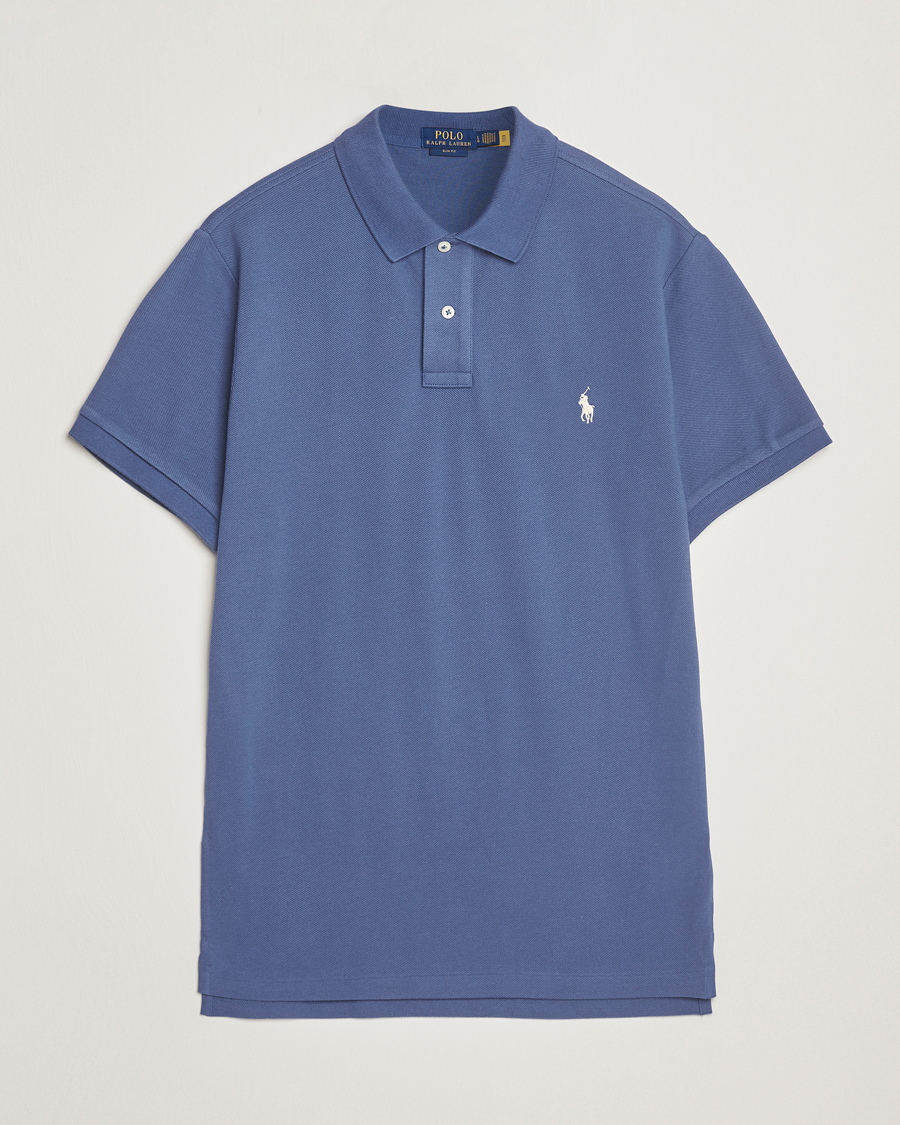 Men | Polo Shirts | Polo Ralph Lauren | Slim Fit Polo Earth Blue
