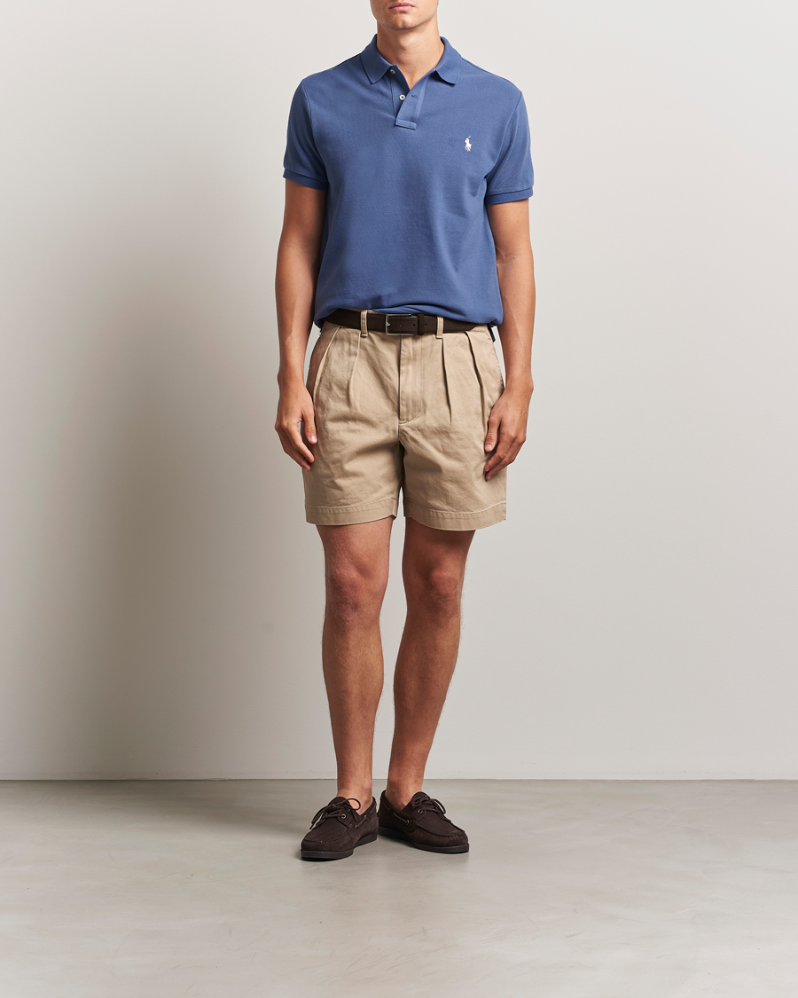 Men | Polo Shirts | Polo Ralph Lauren | Slim Fit Polo Earth Blue