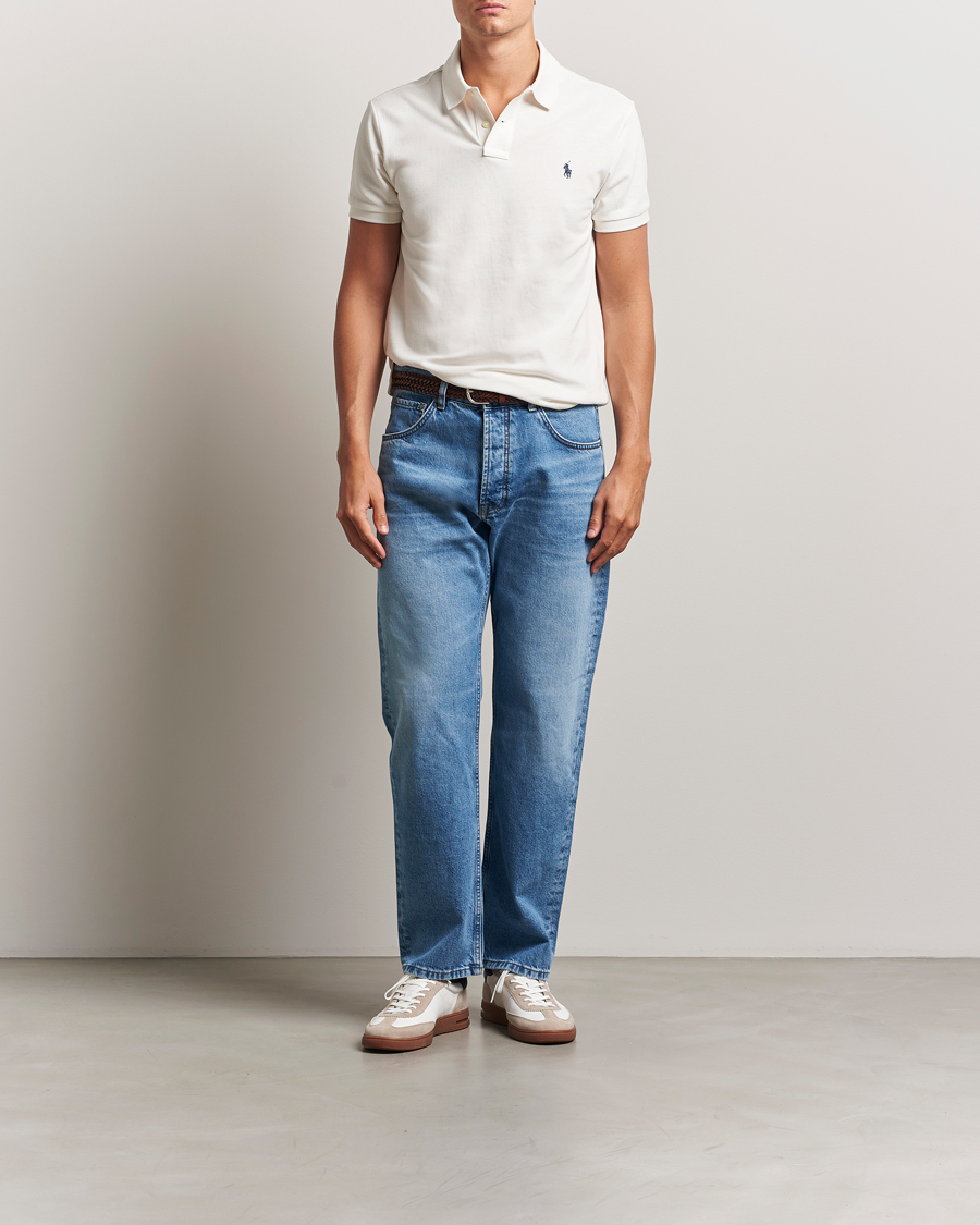 Men | Polo Shirts | Polo Ralph Lauren | Slim Fit Polo Pale Cream