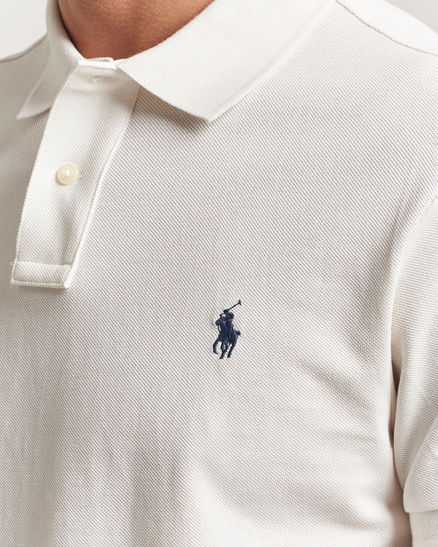 Men | Polo Shirts | Polo Ralph Lauren | Slim Fit Polo Pale Cream
