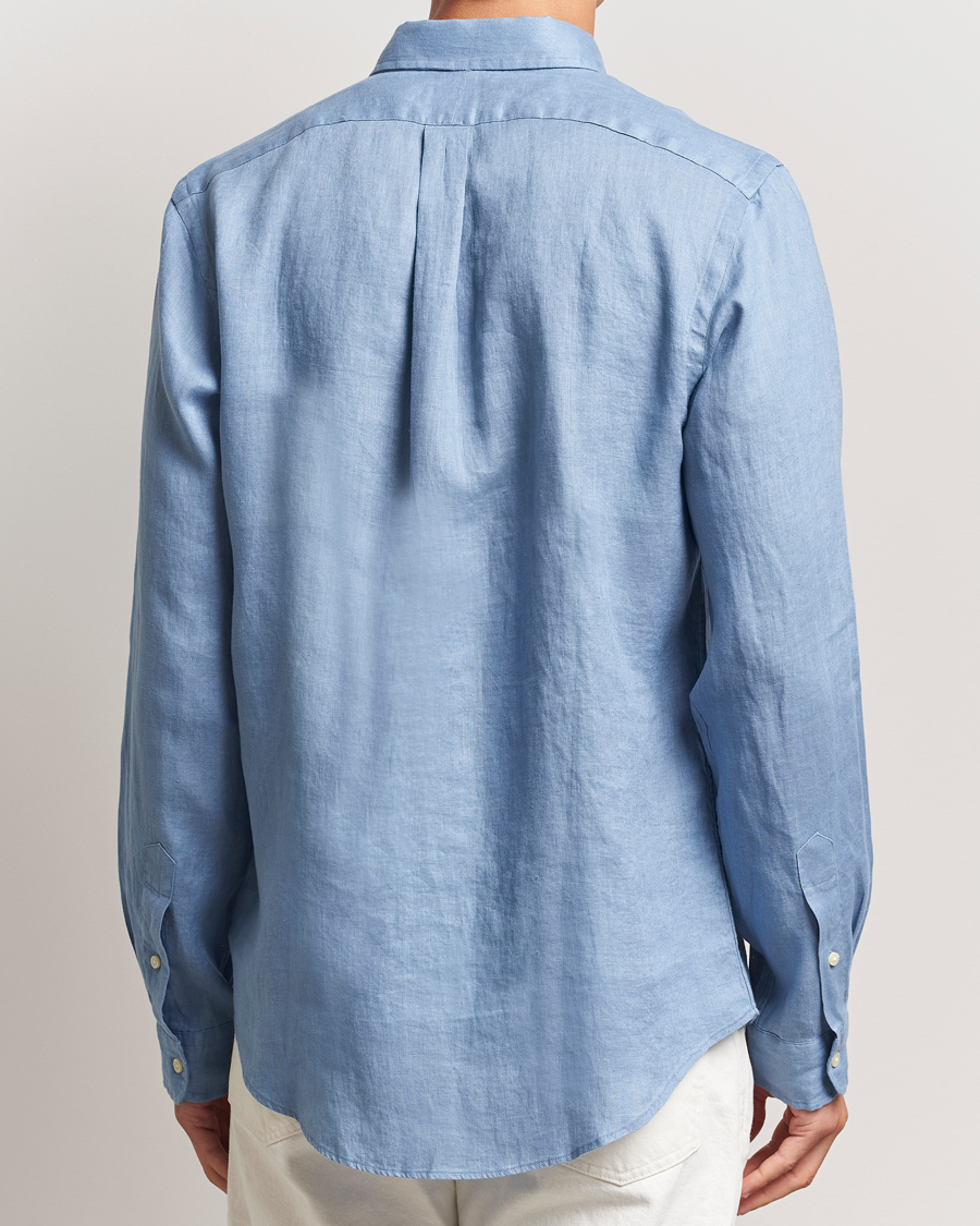 Men | Shirts | Polo Ralph Lauren | Slim Fit Linen Shirt Channel Blue