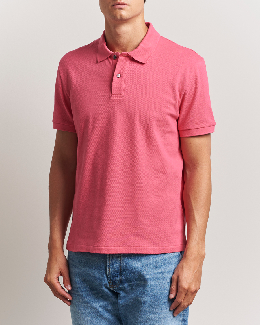 Men | Polo Shirts | Oscar Jacobson | Alex Cotton Polo Cinfandel Red