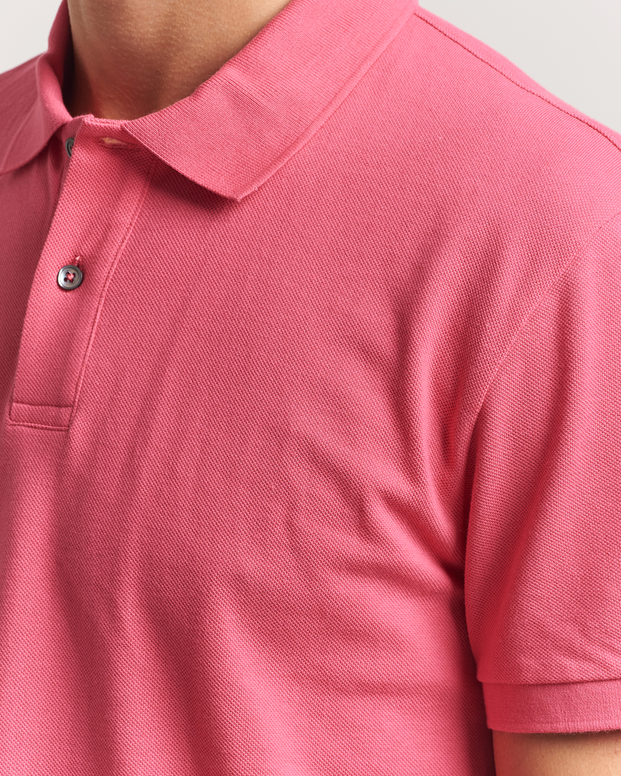 Men | Polo Shirts | Oscar Jacobson | Alex Cotton Polo Cinfandel Red