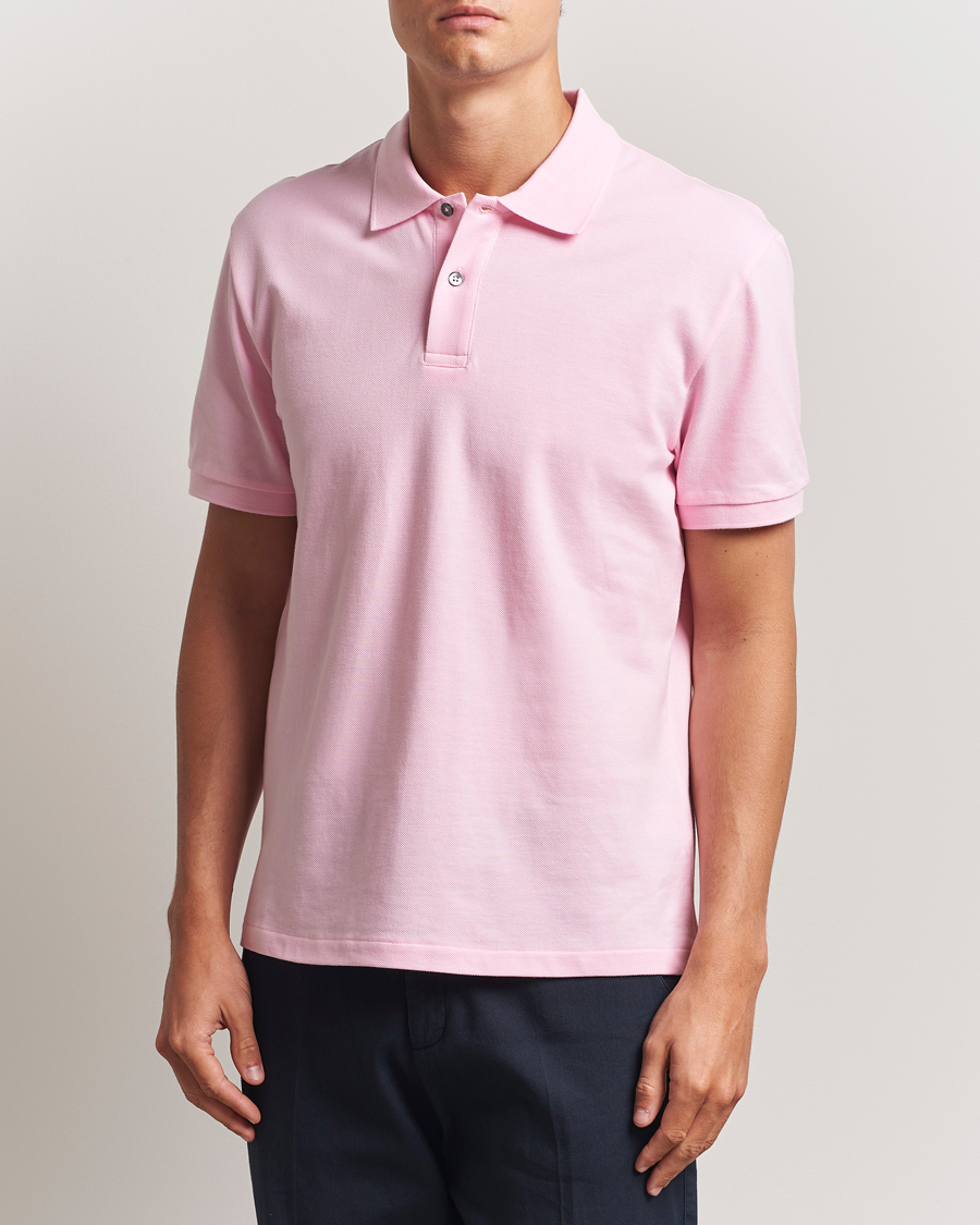 Men | Polo Shirts | Oscar Jacobson | Alex Cotton Polo Pink