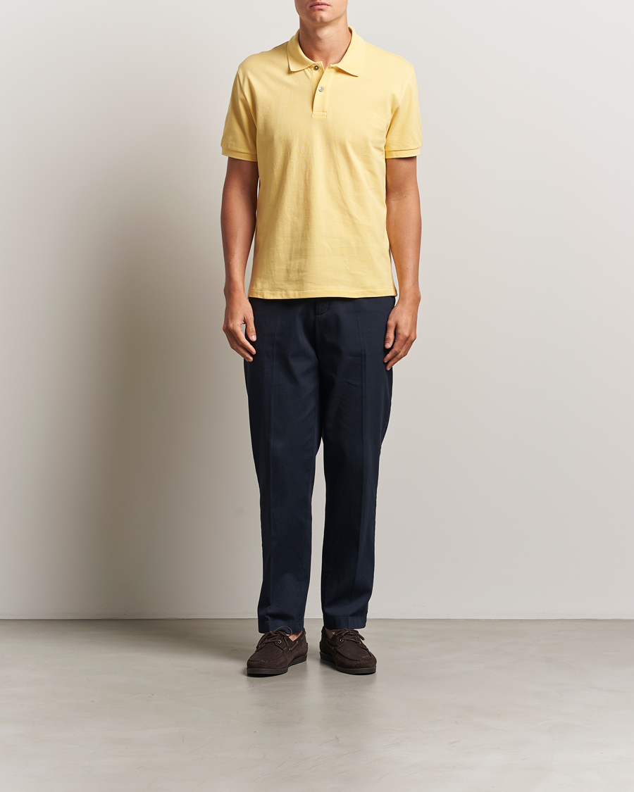 Men | Polo Shirts | Oscar Jacobson | Alex Cotton Polo Yellow