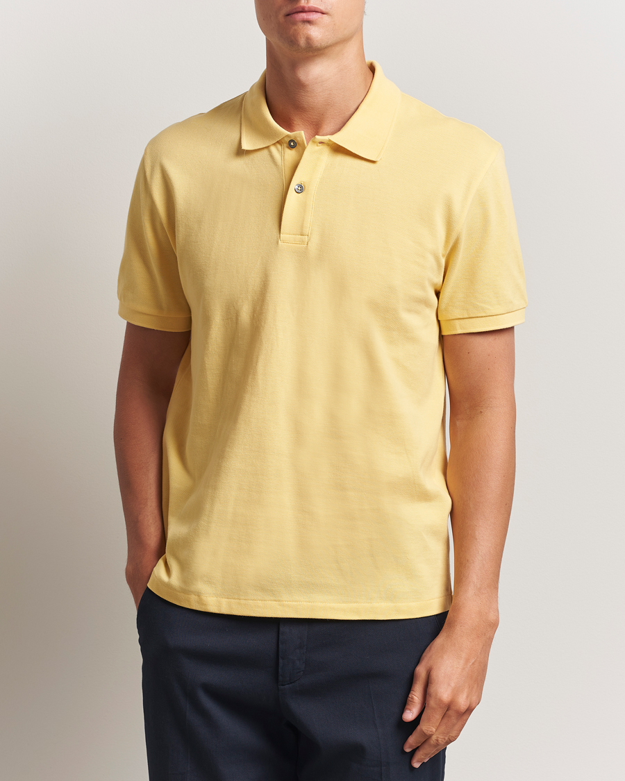 Men | Polo Shirts | Oscar Jacobson | Alex Cotton Polo Yellow