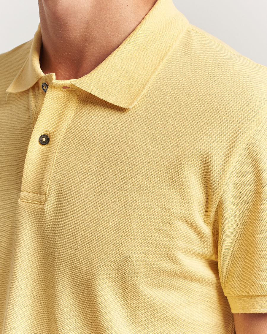 Men | Polo Shirts | Oscar Jacobson | Alex Cotton Polo Yellow