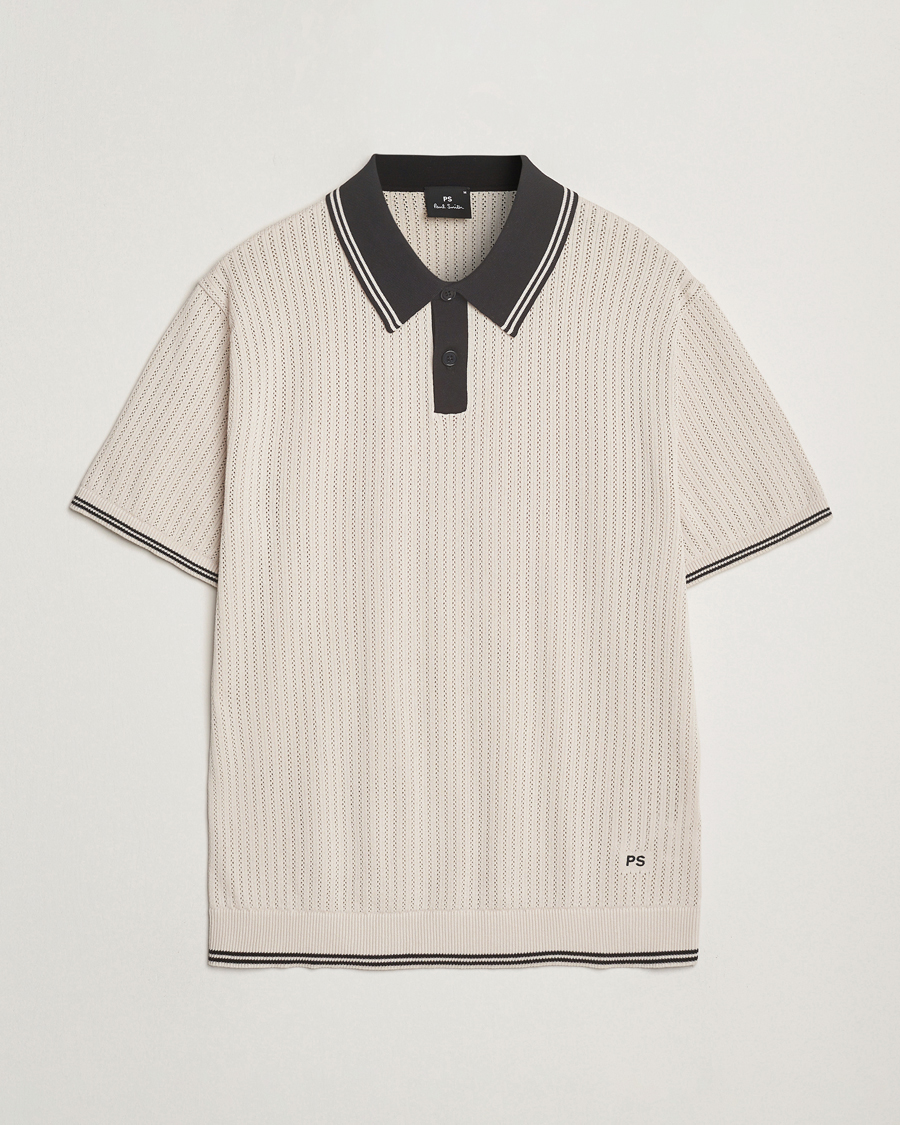 Men | Polo Shirts | PS Paul Smith | Knitted Polo Off White