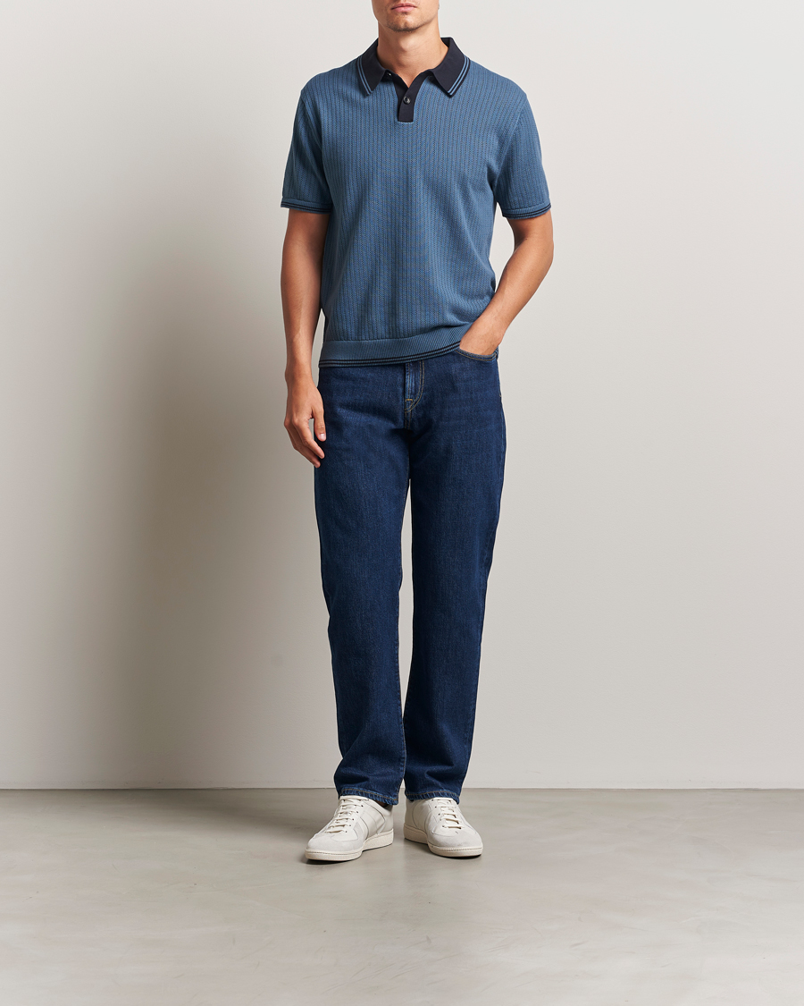 Men | Polo Shirts | PS Paul Smith | Knitted Polo Blue