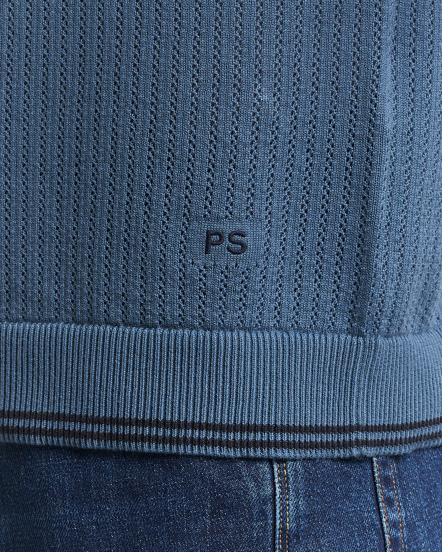 Men | Polo Shirts | PS Paul Smith | Knitted Polo Blue