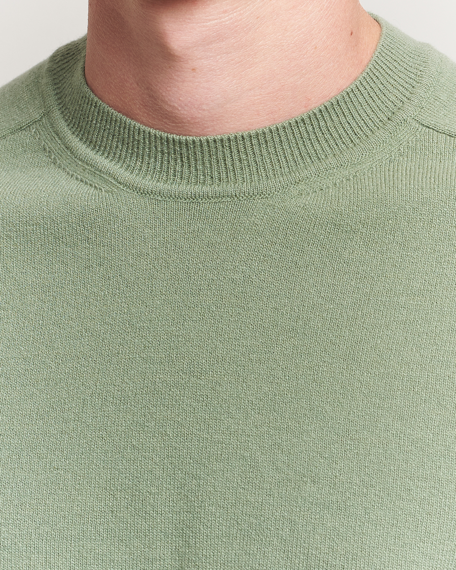 Men | Sweaters & Knitwear | Altea | Wool/Cashmere Crew Neck Pullover Green