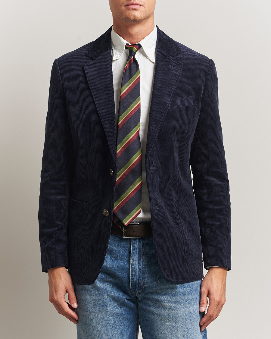 Men | Blazers | GANT | Corduroy Blazer Evening Blue