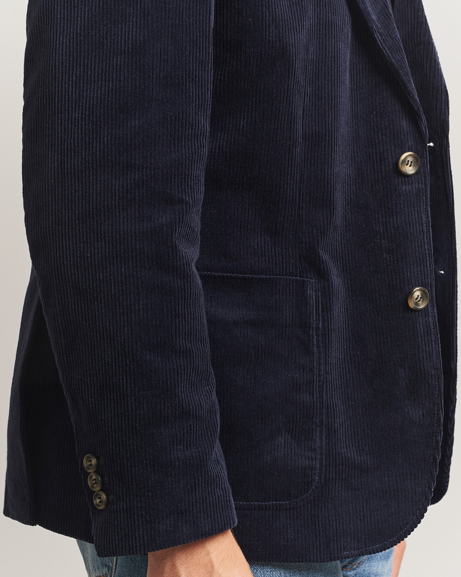 Men | Blazers | GANT | Corduroy Blazer Evening Blue