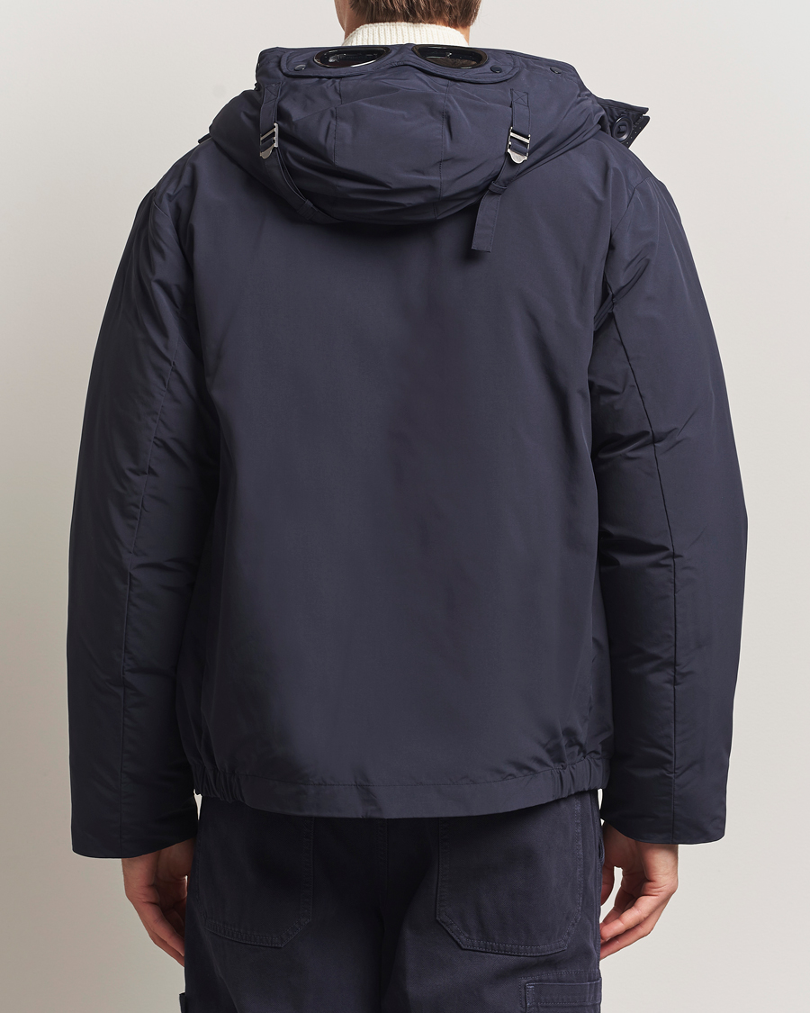 Men | Coats & Jackets | C.P. Company | Micro M Recycled Padded Hood Jacket Navy