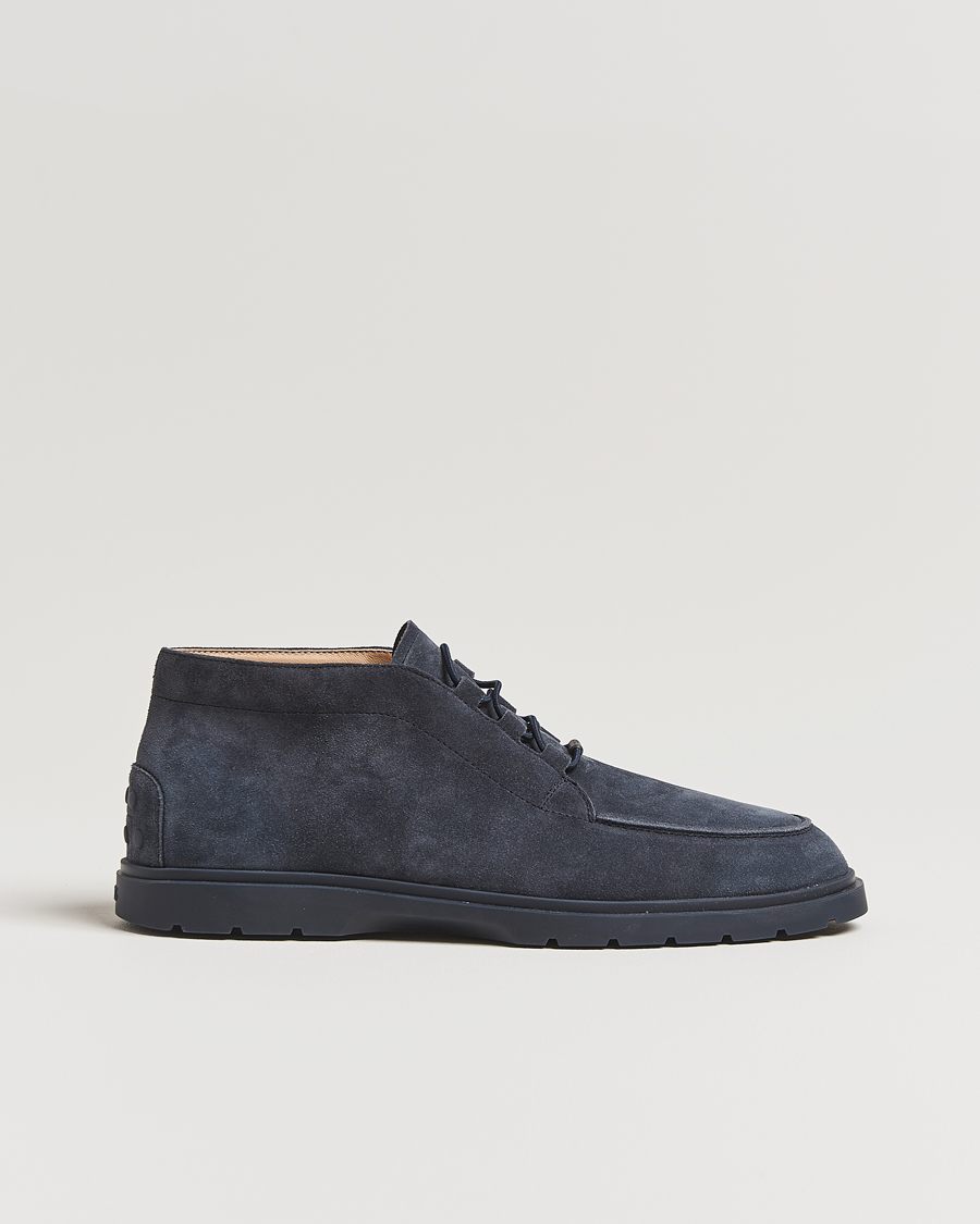Men | Boots | Tod's | Polacco Moc Desert Boots Navy Suede