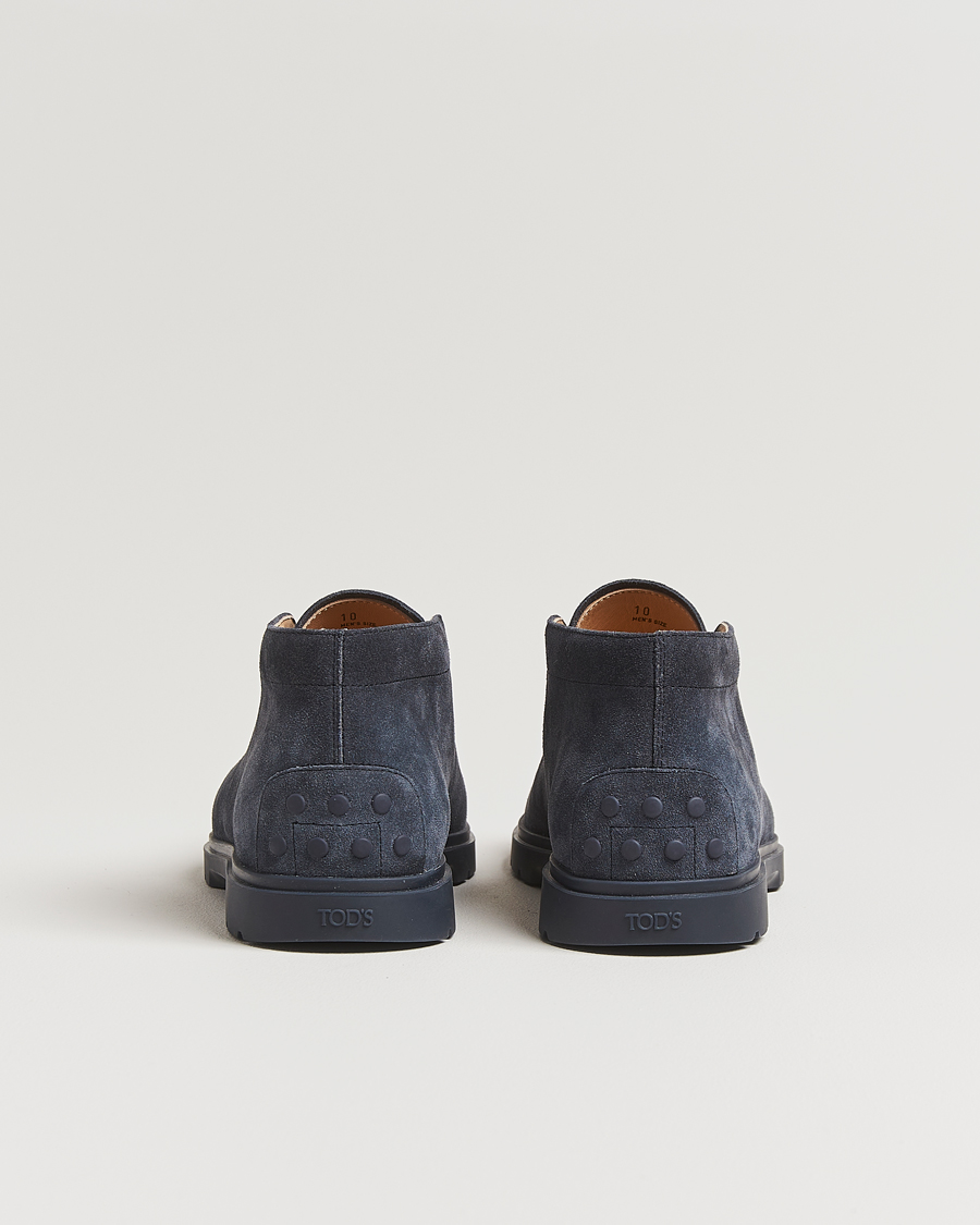Men | Boots | Tod's | Polacco Moc Desert Boots Navy Suede