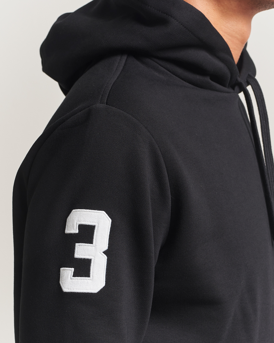 Men | Sweaters & Knitwear | Polo Ralph Lauren | Big Pony Hoodie Polo Black