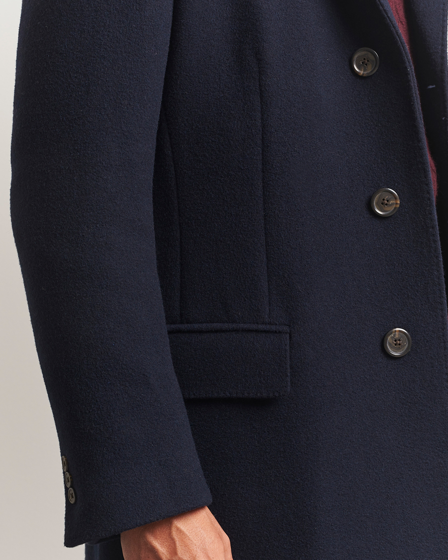 Men | Coats & Jackets | Polo Ralph Lauren | Single Breasted Melton Coat Navy