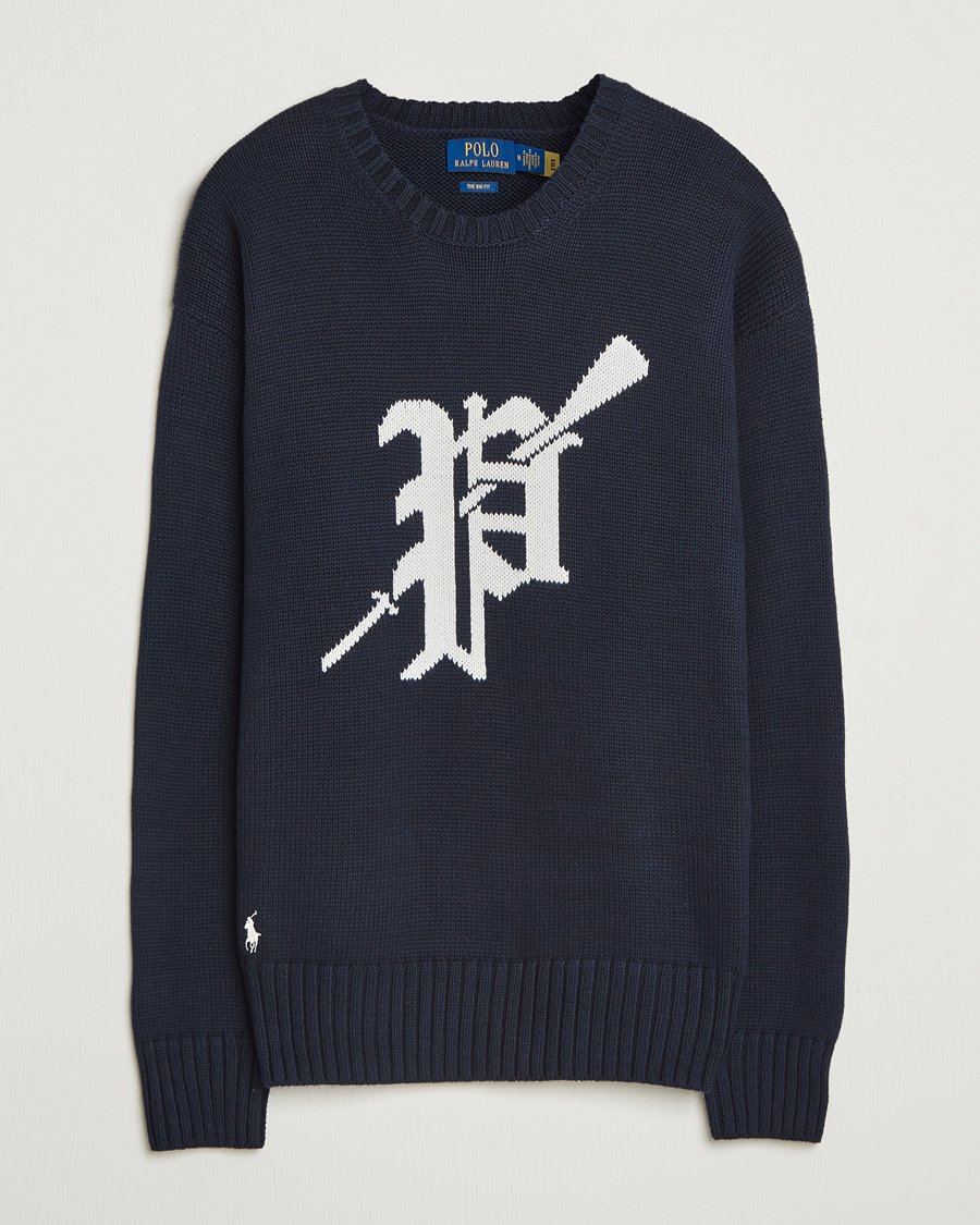 Men | Sweaters & Knitwear | Polo Ralph Lauren | Cotton Logo Sweater Hunter Navy