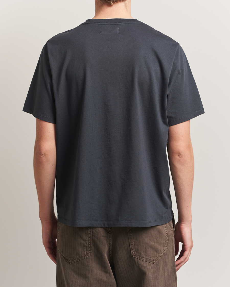 Men | T-Shirts | Jeanerica | Delon Crew Neck T-Shirt Blue Grey